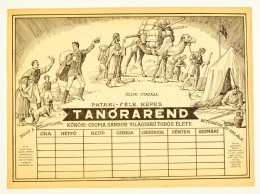 Cca 1930 Használatlan Pataki Féle Tanórarend. KÅ‘rösi Csoma Sándor Keleti... - Sin Clasificación