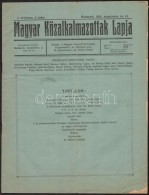 1925-1926 2 Db újság: Községfejlesztés I. évf. 1. Szám, Magyar... - Unclassified