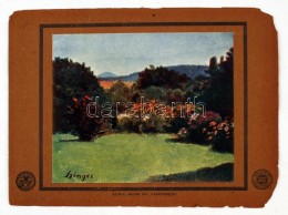 1911 Szinyei Merse Pál: Parkrészlet. Színes Ofszetnyomat, Papír, 18×22 Cm,... - Unclassified