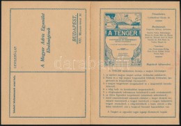 Cca 1910-1940 Magyar Adria Társaság A Tenger C. újság Reklámos... - Sin Clasificación