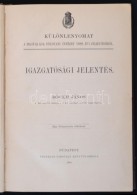1889-1894 Böckh János: Igazgatósági Jelentés. Különlenyomat A Magyar... - Sin Clasificación