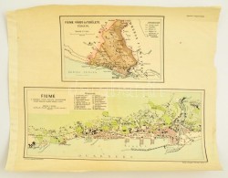 Cca 1900-1910 Fiume Város és Területe, 1:75.000/ Fiume A Magyar Szent Korona Országainak... - Other & Unclassified