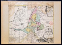 1750 Izrael 12 Törzse. RézmetszetÅ± Térkép. Kartonra Kasírozva, Kis... - Sonstige & Ohne Zuordnung