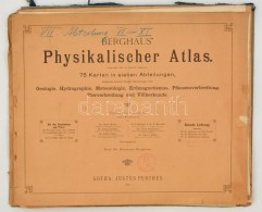 1886-1887 Berghaus Physikalischer Atlas. I. Rész (II.,III., V.,VI.,XIII.,XV. Térképek.), II.... - Sonstige & Ohne Zuordnung