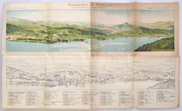 Cca 1910 Krumpendorf A Wörthi Tónál / Cca 1910 Krumpendorf Am Wörthersee Map 75x45 Cm - Otros & Sin Clasificación