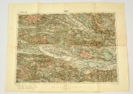 Cca 1913 Tarvis (Travisio) Katonai Térképe, 1:75.000, K.u.K. Militärgeographisches Institut,... - Sonstige & Ohne Zuordnung