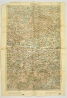 Cca 1914 Krakkó és Környékének Katonai Térképe, 1:200.000, K.u.K.... - Altri & Non Classificati