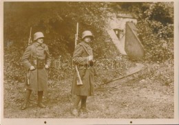 Cca 1940 Magyar Katonák Pécsnél Egy Bunker Mellett. Feliratozott Francia... - Sonstige & Ohne Zuordnung