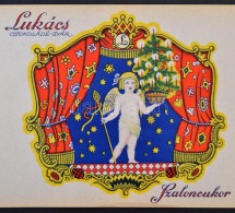 Cca 1910-1920 Lukács Csokoládégyár Szaloncukor Papír Szép... - Publicidad