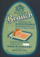 Brauch Kékszalag Gyógysonka, Szép állapotú Címke, Cca 17x12cm - Advertising