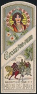 Cca 1910 Gschwindt Orosz Tea Rum. Litografált Italcímke / Cca 1910 Russian Tea Rum Art Nouveau Litho... - Werbung