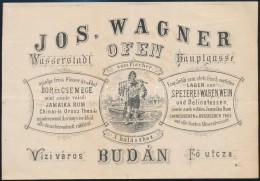 Cca 1860 Wagner Buda, Vizivárosi KereskedÅ‘ Díszes Számlája - Publicités