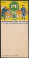 Cca 1920 IMI Autós Számolócédula / Counting Slip - Advertising