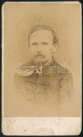 Cca 1880 Férfi Portré, Keményhátú Fotó Elbl és Pietsch Budapesti... - Autres & Non Classés
