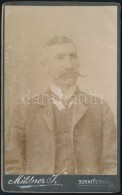 Cca 1890-1908 Férfi Portréja, Keményhátú Fotó Mildner J.... - Otros & Sin Clasificación