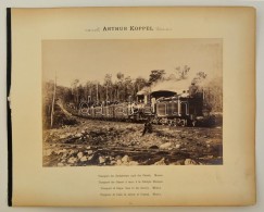 Cca 1890 Mexikó, Cukornád Szállító Vonat, Arthur Koppel, Kartonra... - Autres & Non Classés