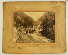 Cca 1900 Szurduki Szoros, Balassa E. Felvétele, Kartonra Kasírozva, 17x23 Cm / Surduc, Gorge, Photo,... - Other & Unclassified