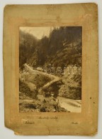 Cca 1900 Szurduki Szoros, Balassa E. Felvétele, Kartonra Kasírozva, 23x17 Cm / Surduc, Gorge, Photo,... - Otros & Sin Clasificación