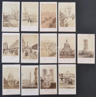 Cca 1880 Párizs 13 Db Feliratozott, Mozgalmas Városképes Fotó, Ch. Ségoffin,... - Autres & Non Classés