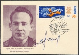 Alekszej Leonov (1934- ) Szovjet Å±rhajós Aláírása Emlékborítékon... - Other & Unclassified