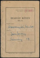 1953 Jászberény, Beadási Könyv, Bejegyzésekkel - Unclassified