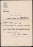 1942 Az Országos IparmÅ±vészeti Iskola ElismerÅ‘ Oklevele Fehérkuti Bálint... - Unclassified