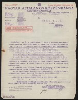 1941 Magyar Általános KÅ‘szénbánya Rt. Hidas Károly Mérnök,... - Unclassified