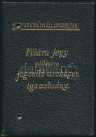 1936-1939 Magyar Királyi Államvasutak Féláru-jegy Váltására... - Non Classificati