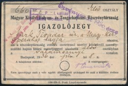 1936 Magyar Kir. Folyam és Tengerhajózási VÁllalat Fényképes... - Non Classificati