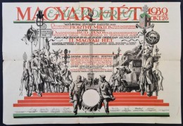 1930 A Magyar Hét Emlékére Kiadott Oklevél, Hajtott, Szakadással - Unclassified