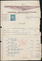 1929 Hungária JaquardszövÅ‘gyár Rt. Díszes Fejléces Számla,... - Sin Clasificación