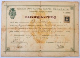 1910 Bp., A Budapesti ÉpítÅ‘ Mesterek, KÅ‘mÅ±ves-, KÅ‘faragó- és Ács Mesterek... - Non Classificati