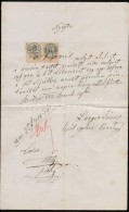 1883 Budapest Lipótvárosi Plébánia Nyugtája, 10 Kr. és 3 Kr.... - Sin Clasificación