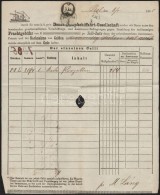 1868 DDSG Fuvarlevél / Bill Of Lading Pest-Vác - Sin Clasificación