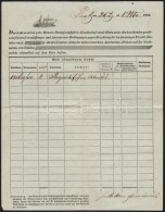 1856 DDSG Fuvarlevél / Bill Of Lading Pest-Dunavecse - Non Classificati