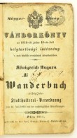 1855 Vándorkönyv Tele Magyar és Osztrák Pecséttel és Bejegyzéssel /... - Non Classificati