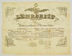 1852 Mesterlevél PinkafÅ‘i Kovács Részére 15kr Szignettával / 1852 Guild Warrant... - Non Classificati