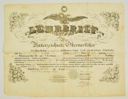 1852 Mesterlevél PinkafÅ‘i Kovács Részére 15kr Szignettával / 1852 Guild Warrant... - Sin Clasificación