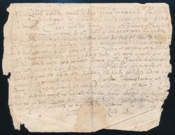 Cca 1650-1750 Ráti Judit Levele Fiának, Ilosvay Györgynek Különféle... - Non Classificati
