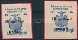 1946 Debrecen SZ.KIR.V. 2 Db 55 Sz. Okirati Illetékbélyeg(8.400) - Sin Clasificación