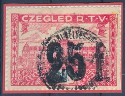 1932 Cegléd R.T.V. Illetékbélyeg 25f/1p (8.000) - Unclassified