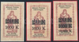 1924-1925 Abaúj-Torna Vármegyei ínségbélyeg 3 Db 2 Klf... - Unclassified