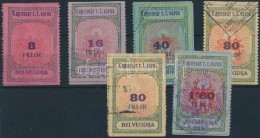 1927 Kaposvár 6 Db 5 Klf Füzetbélyeg,a 34. Sz.bélyegnek 3 Fogazatlan Oldala Van (12.950) - Unclassified