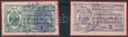 1914 Fiume SZ.KIR.V. 2 Klf Okirati Illetékbélyege ( 13.500) - Unclassified