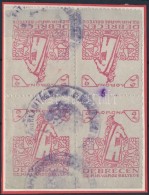 1919 Debrecen SZ.KIR.V. 1 Sz. Okirati Illetékbélyege Vastagabb Papíron, FüggÅ‘leges... - Unclassified