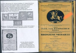 1923 Rampacher Pál Kicsinyített Oklevél Másolata, Hesshaimer Szignóval - Sin Clasificación