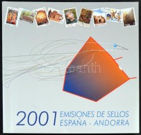 ** Spanyolország, Andorra Spanyol Posta 2001 Bélyeg évkönyv Bélyegek és... - Other & Unclassified