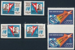 ** 1962 Å°rkutatás Fogazott és Vágott Sor Mi 2634-2636 A+B - Other & Unclassified