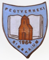 1964. 'Fegyverneki Gimnázium 1964' Zománcozott Br Jelvény (29x36mm) T:2 - Unclassified