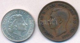 Vegyes: Hollandia 1967. 1G Ag 'Julianna' + Nagy-Britannia 1937. 1p Br T:2,2-
Mixed: Netherlands 1967. 1 Gulden Ag... - Unclassified